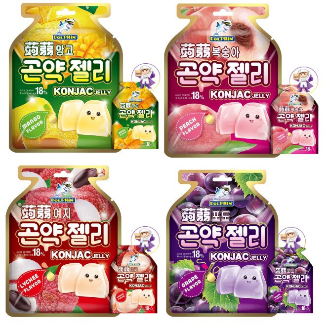 Thạch Trái cây Dolphin KONJAC Jelly 300g