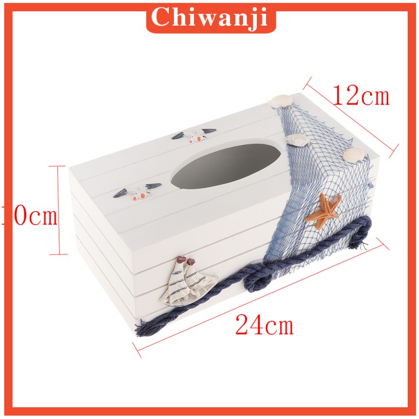 Hộp Đựng Khăn Giấy Hình Chữ Nhật Phong Cách Địa Trung Hải