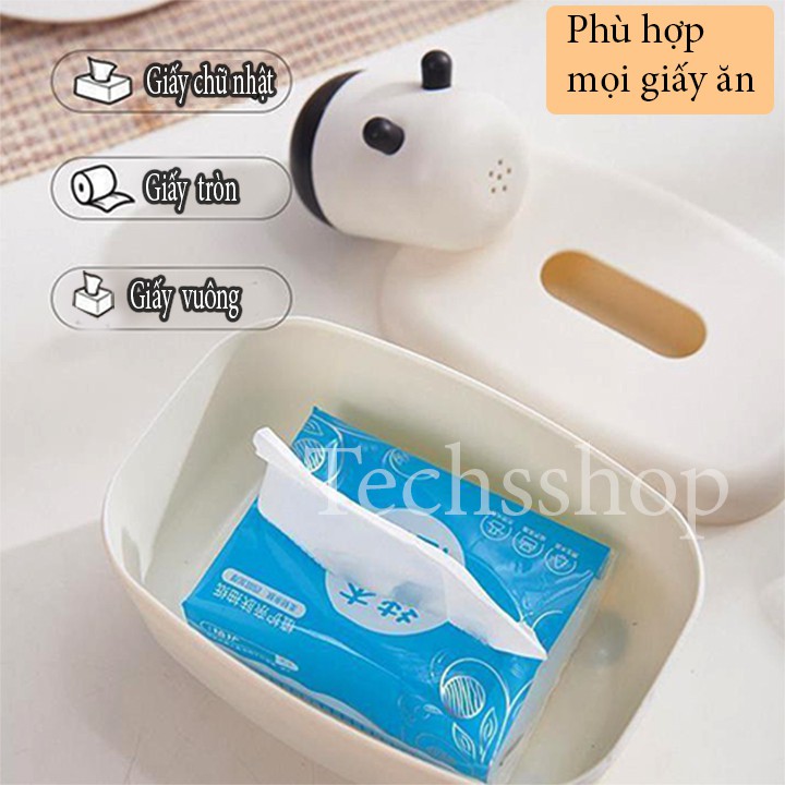 Hộp Đựng Giấy Ăn Để Bàn Hình Con Cừu Đa Năng 2in1 Có Ống Đựng Tăm