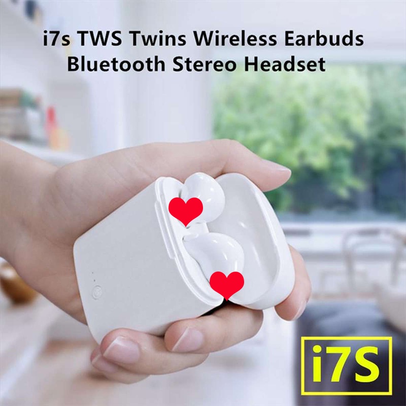Tai Nghe Bluetooth 5.0 I7S Thiết Kế ko dây Tws Kèm Hộp Sạc Cao Cấp