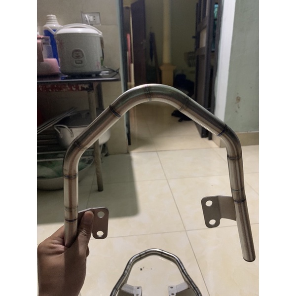 Tay Sách Inox 304 Lắp Wave 50,100,110cc Hàng Vênh (Trần Thuận Cực Đẹp)