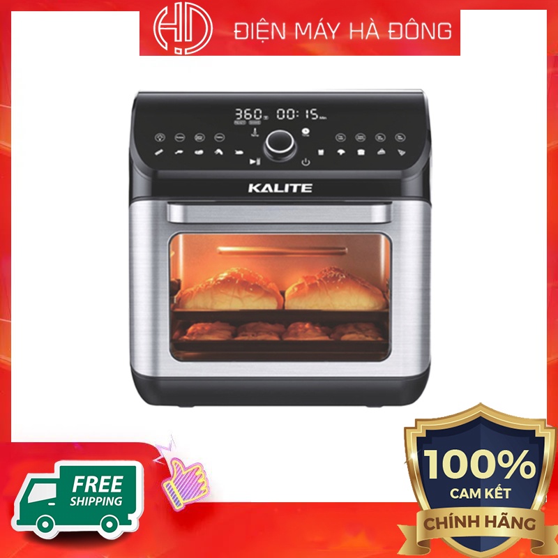 Nồi chiên không dầu Kalite KL1200 dung tích 12 lít- Phụ kiện đa dạng - hàng chính hãng