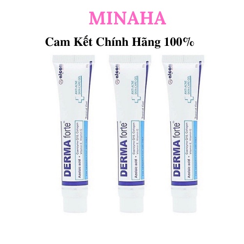 Kem Giảm Ngừa Mụn DERMA FORTE, Tinh Chất Ngừa Mụn Làm Sạch Mụn Mờ Sẹo Thâm Dạng Gel (15g)