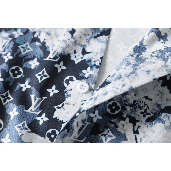 Áo Thun cotton Tay Ngắn In Họa Tiết Lv Thời Trang Cho Nam Nữ