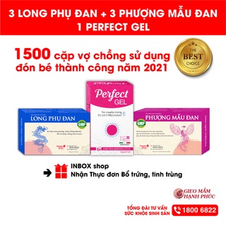 Combo 3 Long Phụ Đan + 3 Phượng Mẫu Đan + 1 Gel tăng thụ thai Perfect Gel