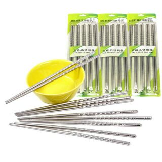 Bộ 5 đôi đũa inox 304