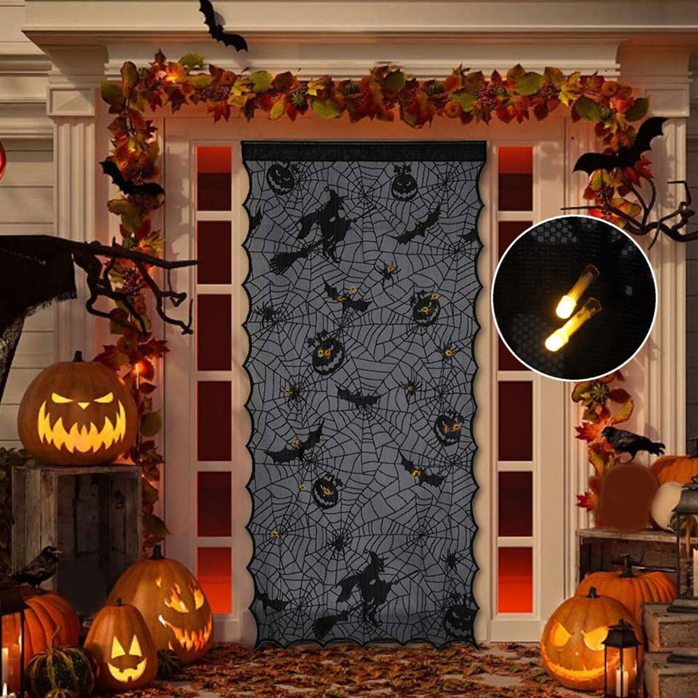 Màn cửa trang trí halloween đẹp mắt tiện dụng