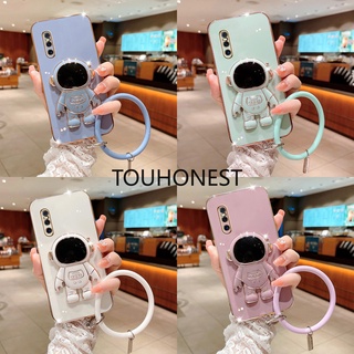 Ốp Điện Thoại Silicon Hình Phi Hành Gia Có Vòng Đỡ Cho Casing Vivo X27 Pro Case Vivo X21 Case Vivo X20 Case Vivo X9 Case Vivo X30 Pro Silicone Protect 3D New Astronautstand With Ring Phone Case