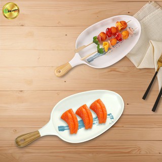 Quánh melamine đựng thức ăn nóng / Đĩa melamine lớn có tay cầm
