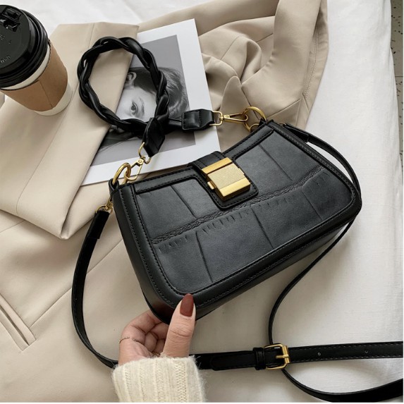 Túi da vân sần đeo chéo, đeo vai S029