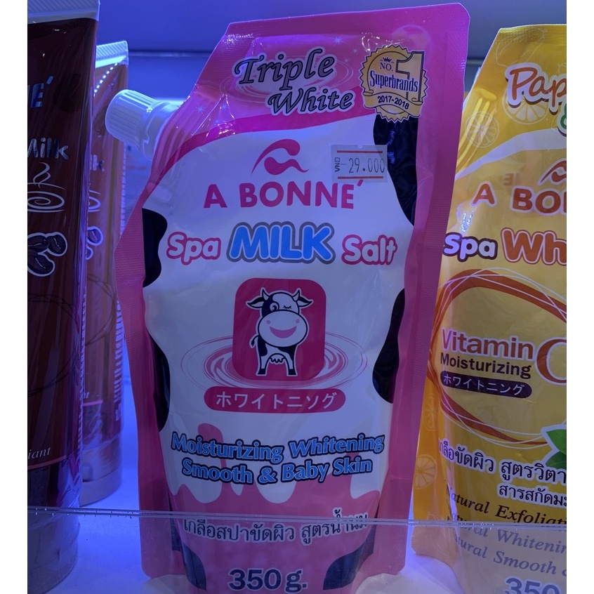 Muối Tắm Sữa Tẩy Da Chết A Bonné Spa Milk Salt 350gr (Túi)