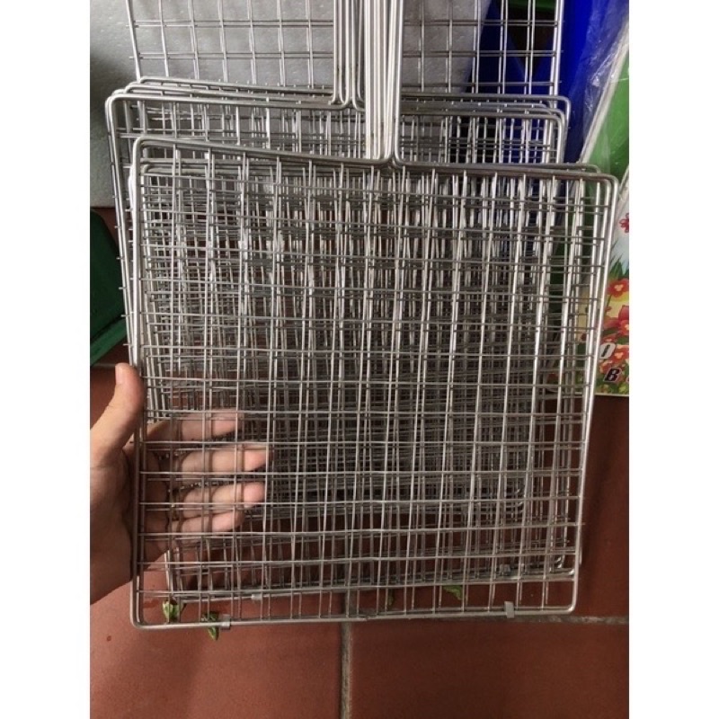 Vỉ nướng ,phên nướng thịt cao cấp bằng inox 30cmx30cm không rỉ ,chắc chắn