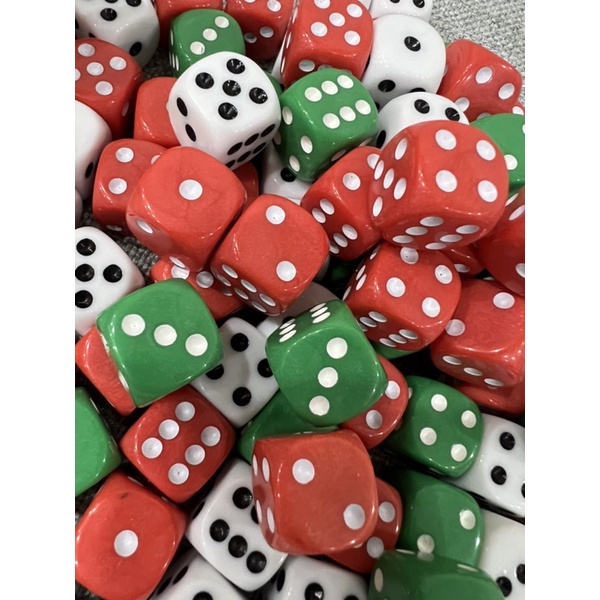 Xúc xắc siêu to đẹp để chơi các loại games 16mm cạnh tròn màu đục siêu đẹp