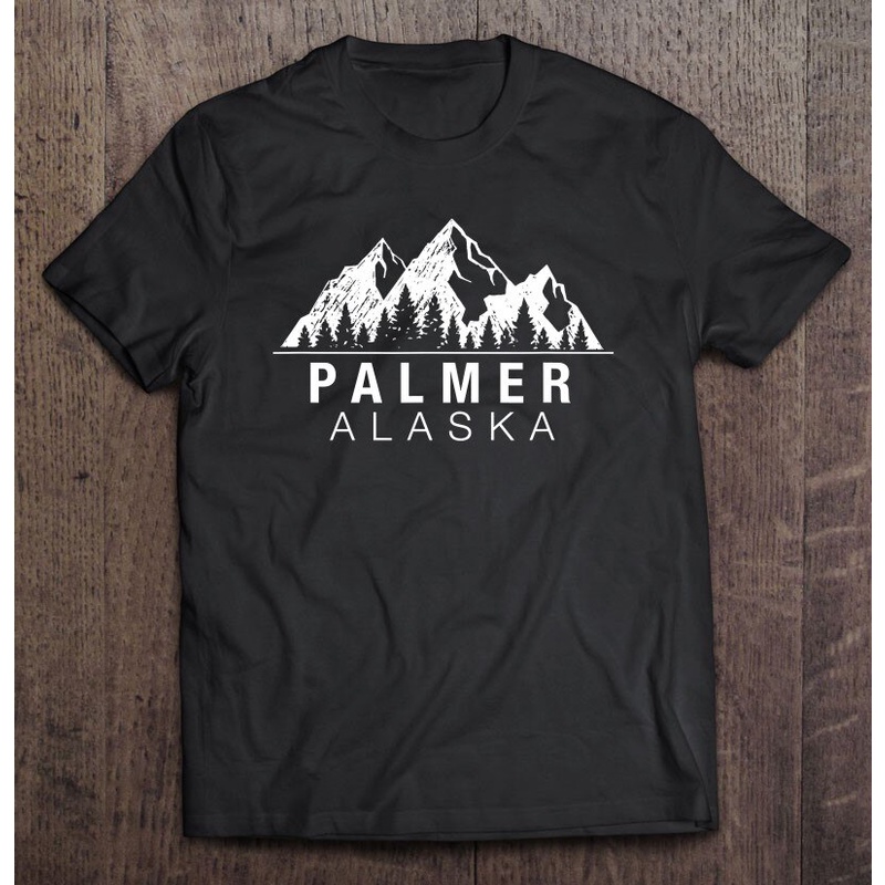 Áo thun chơi gôn nam Alaska Palmer Alaska Mountain