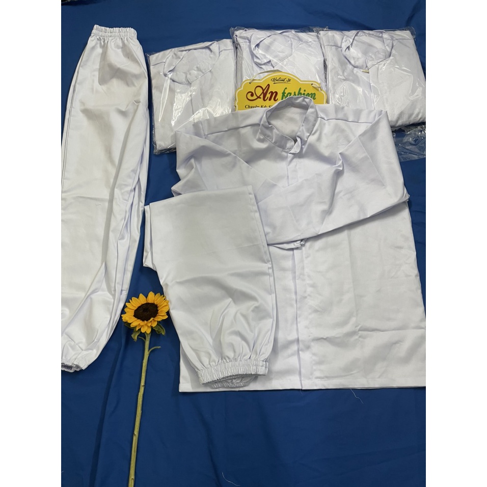 Quần áo thủy sản dùng trong ngành chế biến thủy sản vải siêu mềm hàng đẹp - mềm mịn.