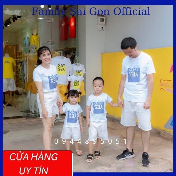 Áo gia đình Say yes cho gia đình 3/4/5 người