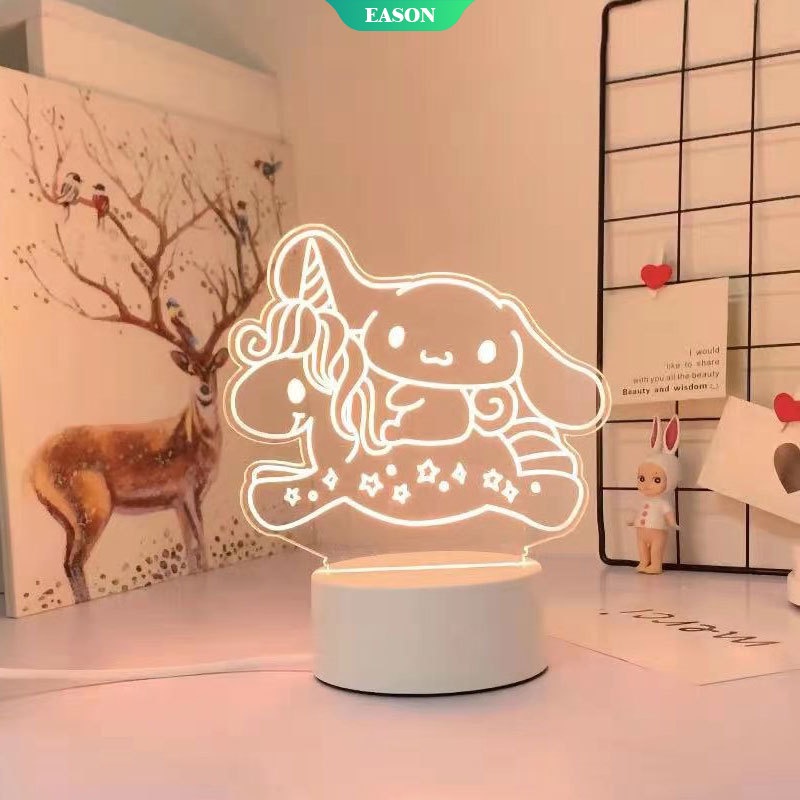 Đèn Ngủ Silicon Hình Mèo Hello Kitty Dễ Thương Dùng Làm Quà Tặng Cho Bé Gái/Bé Gái (Ánh Sáng Ba Màu)