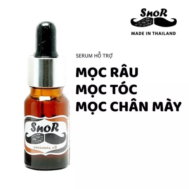 Dung Dịch Mọc Mày, Râu, Tóc Snor X3 Hàng Nhập Có Hộp Tem Đầy Đủ