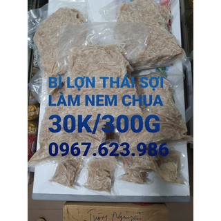 Bì lợn thái sẵn sợi làm nem cơm tấm / gia vị nem chua LOBO/ thính gạo(bì lợn chỉ giao miền bắc và bắc trung bộ)