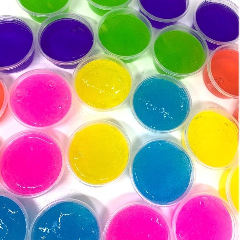 Slam 12 mầu, chất nhờn ma quái smile, đồ chơi nhựa dẻo, giảm căng thẳng, stress, chất liệu an toàn - Loki