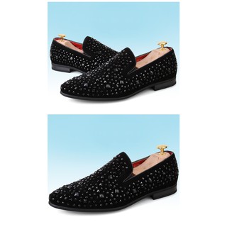 Giày lười nam đính họa tiết đá thời trang của Mr. Europe