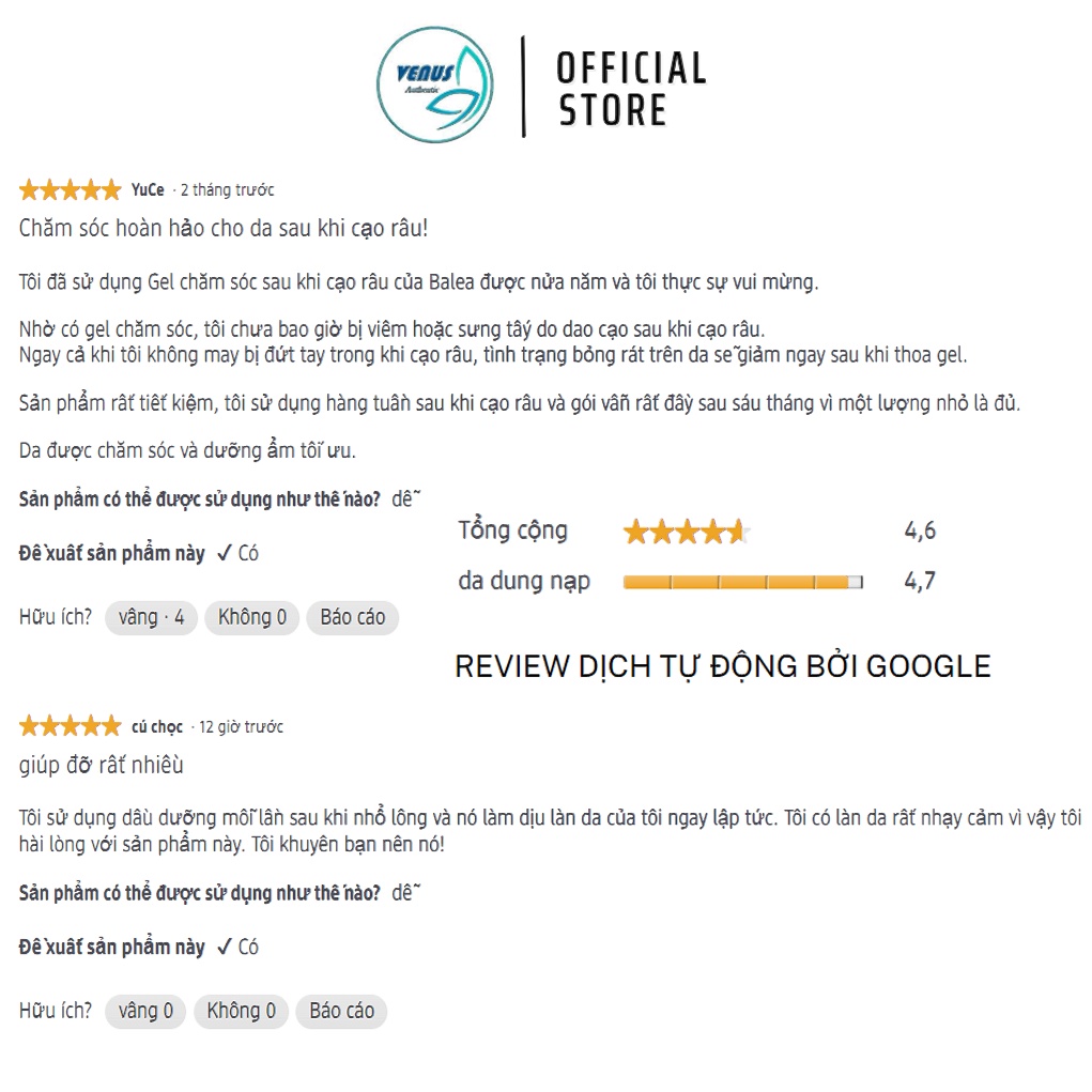 Kem dưỡng da sau cạo wax tẩy lông Balea Đức Beruhigende Haut Creme làm dịu da, se khít lỗ chân lông 125ml - Nội địa Đức