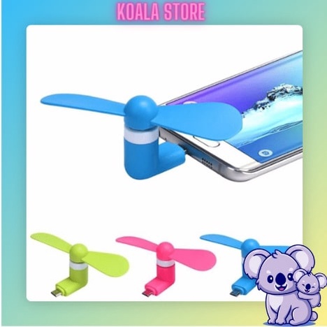 Quạt Cắm Điện Thoại 2 Cánh Nhỏ Gọn, Quạt USB Cực Mát Dành Cho Mọi Loại Thiết Bị