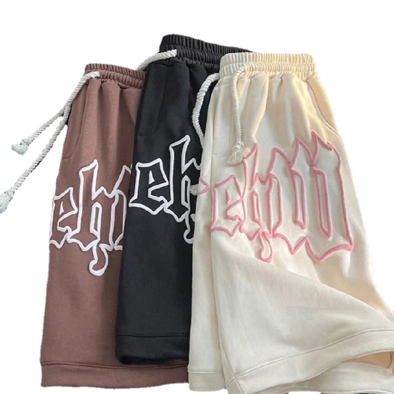 Quần Short Thể Thao Dáng Rộng In Chữ Thời Trang Hàn Quốc Cho Nam Size M-3XL