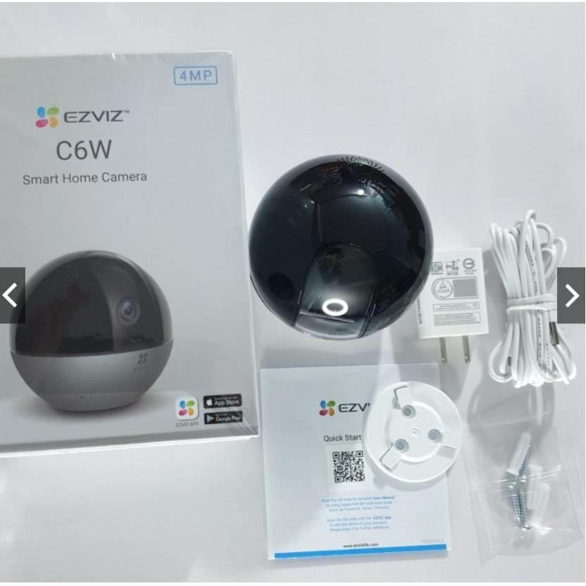 Camera Xoay IP WIFI Không Dây 4M 2K HD EZVIZ C6W quay quét 360 độ Chính Hãng BH 24TH