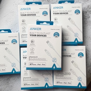 Cáp anker powerline iii type c to l anker a8832/8833 0.9m & 1.8m