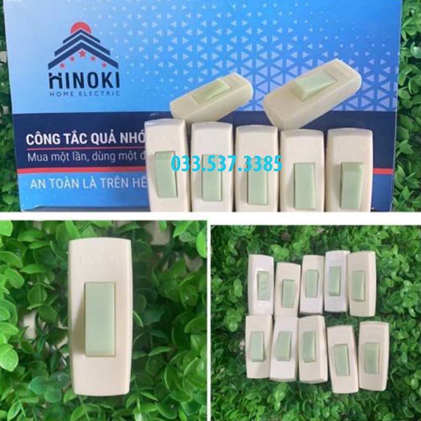 Combo một hộp 40 chiếc công tắc đèn, công tắc bập bênh HINNOKI
