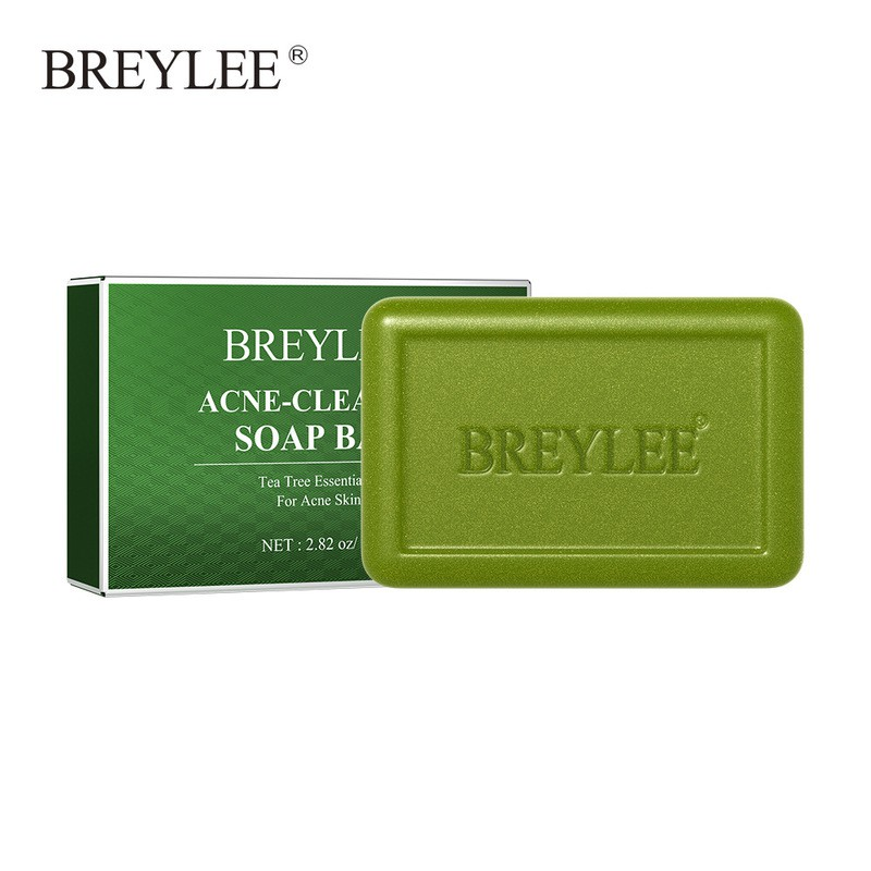 BREYLEE Acne-clearing Soap Bar Acne Removal Oil Control Deep Cleansing Moisturizing Facial Body Dry Skin Care Bath