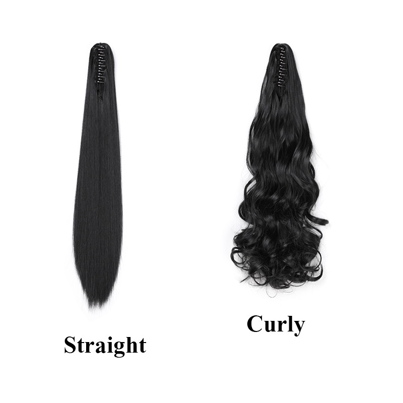 Tóc Giả Đuôi Ngựa Dài 22 Inch Xoăn Tự Nhiên Cho Nữ