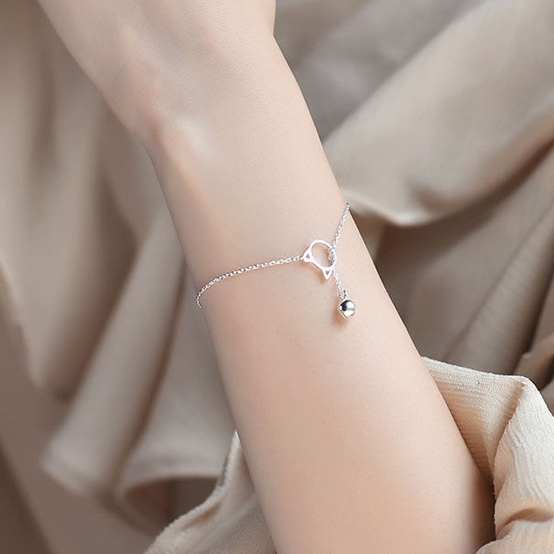 Vòng tay mèo treo dài lắc thời trang nữ mẫu mới
