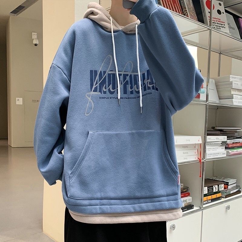 Áo Hoodie Nam Nữ Unisex - Nỉ Bông Cao Cấp Phối 2 Màu