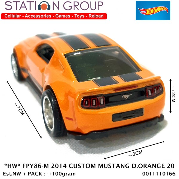 Hot Wheels Mô Hình Xe Hơi Đồ Chơi Hw Fpy86-m Custom Mustang Dark Orange 20 - Diecast