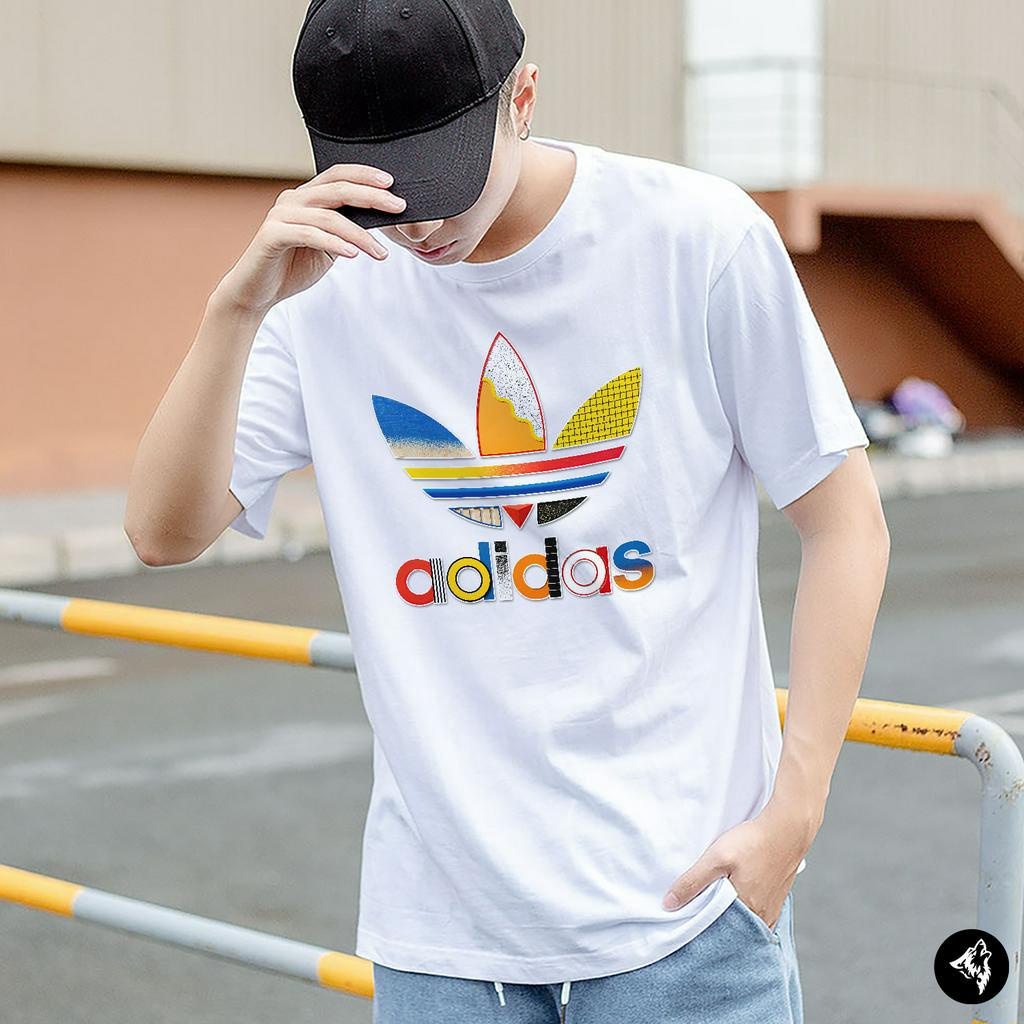 Áo Thun Adidas Logo Butterfly Áo Phông Adidas Nam Nữ Cổ Tròn Unisex Form Basic Cotton Co Giãn Cao Cấp - Wolfer Store