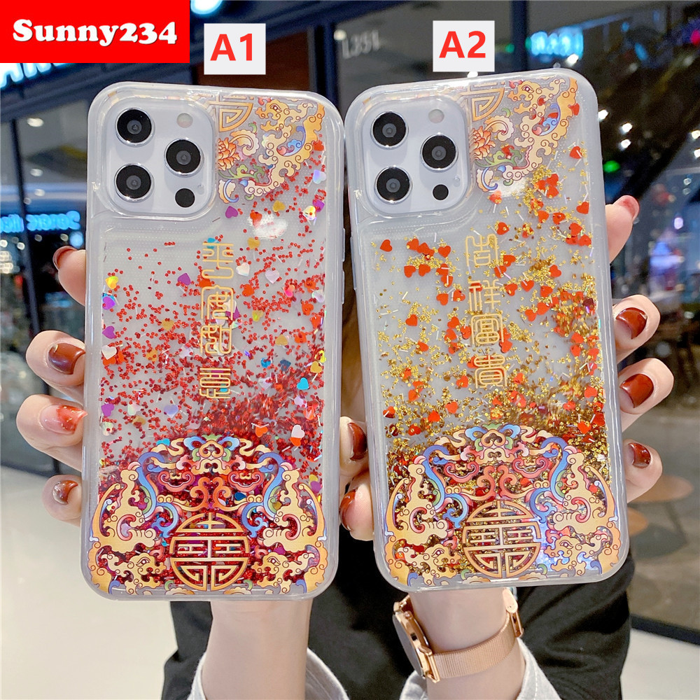 Ốp điện thoại kim tuyến hình thần tài Iphone 12 Mini Pro Max 11 Pro Max Iphone 6 7 8 Plus X Xs Max Xr