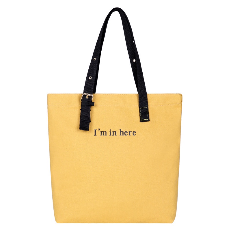 Túi Xách Canvas Đeo Vai Sức Chứa Lớn Thời Trang Mới Cho Nữ