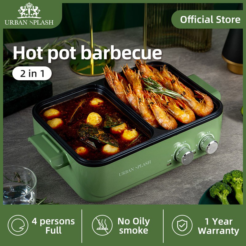 Nồi Nướng Thịt Bbq 2 Trong 1 Đa Năng Tiện Dụng