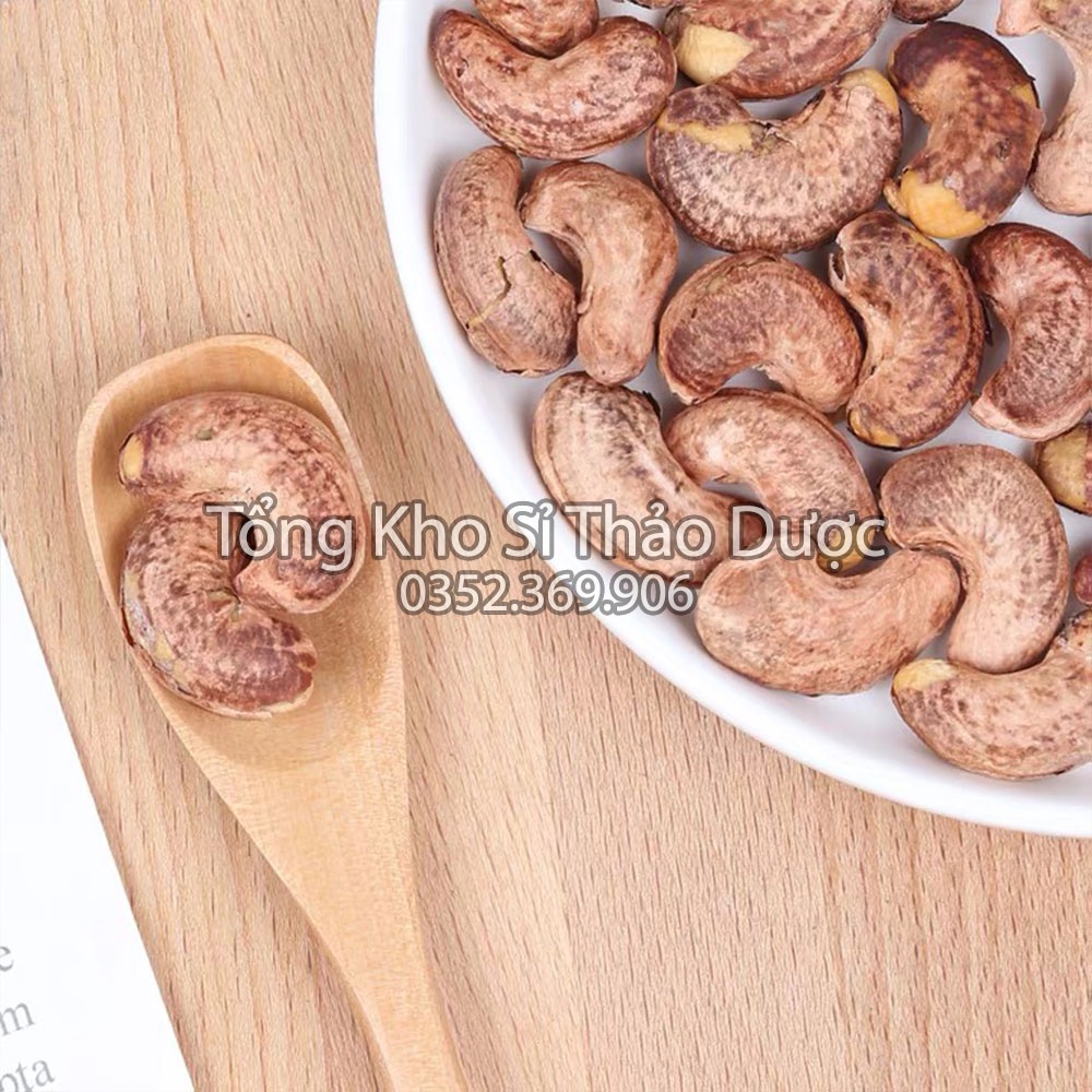 Hạt điều vỏ lụa rang muối 100g (Ăn vặt, làm bánh, sữa hạt thơm ngon)