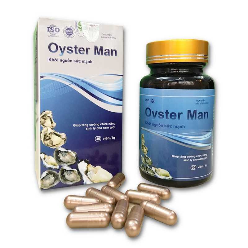 Tinh Chất Hàu Biển Oyster Man - Tăng Cường Sinh Lý Nam , Cải Thiện Xuất Tinh Sớm, Yếu Sinh Lý, Hộp 30 Viên ...