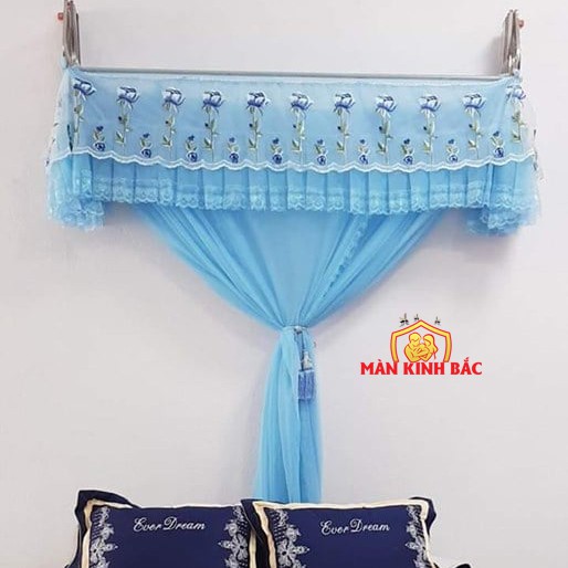 Màn khung xếp gọn trọn bộ Màn + Khung- Màn khung xếp mùng xếp gọn tiện dụng(kèm theo khung inox)