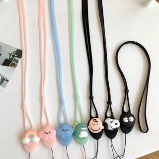 Năm Của Điện Thoại Di Động Bằng Silicon Ox Dây Đeo Cổ Dài Có Thể Tháo Rời Hình Snoopy Charlie Bóng Than Nhỏ Khủng Long Đám Mây