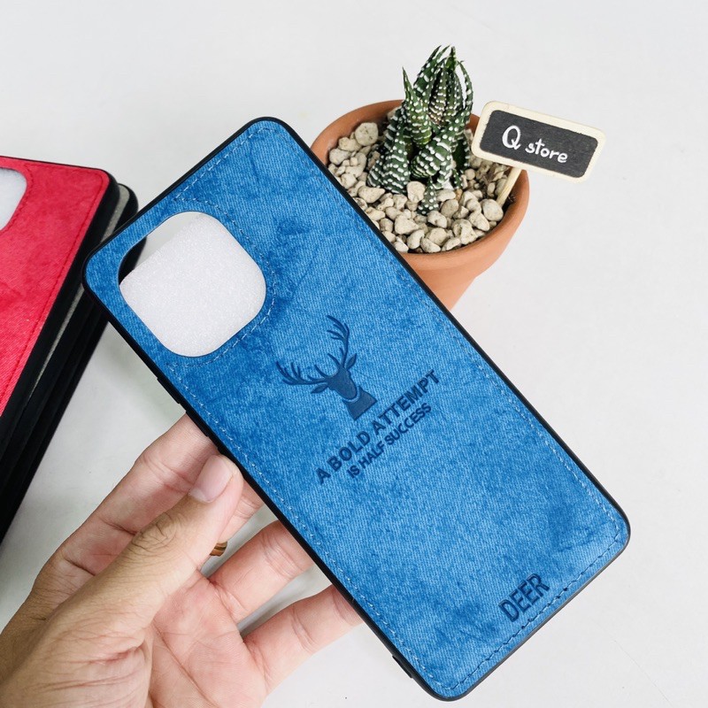 [Mã ELORDER5 giảm 10k đơn 20k] Ốp Lưng Xiaomi Mi 11 Lưng Vải Jean Hiệu Deer Siêu Đẹp, Ốp Lưng Mi 11 Nhiều Màu Sắc