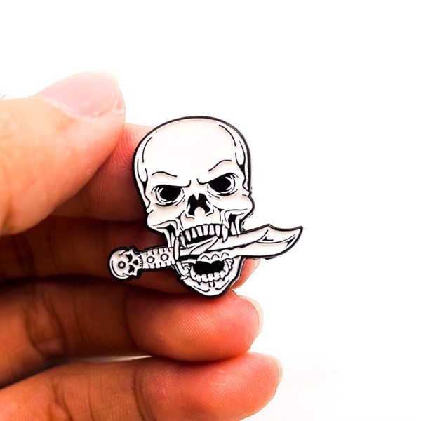 Pin sticker ghim cài áo STICKER FACTORY - Chủ đề Skull