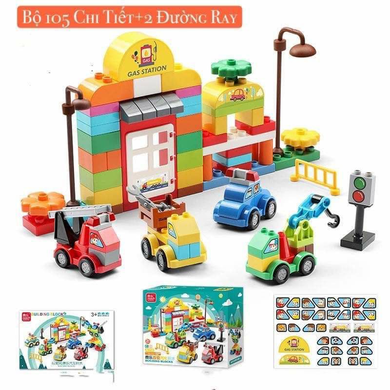 Lego 105 chi tiết Duplo Hãng Feelo