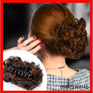 Kẹp búi tóc giả thời trang HÀN QUỐC, dạng kẹp cao - KẸP TÓC GIẢ