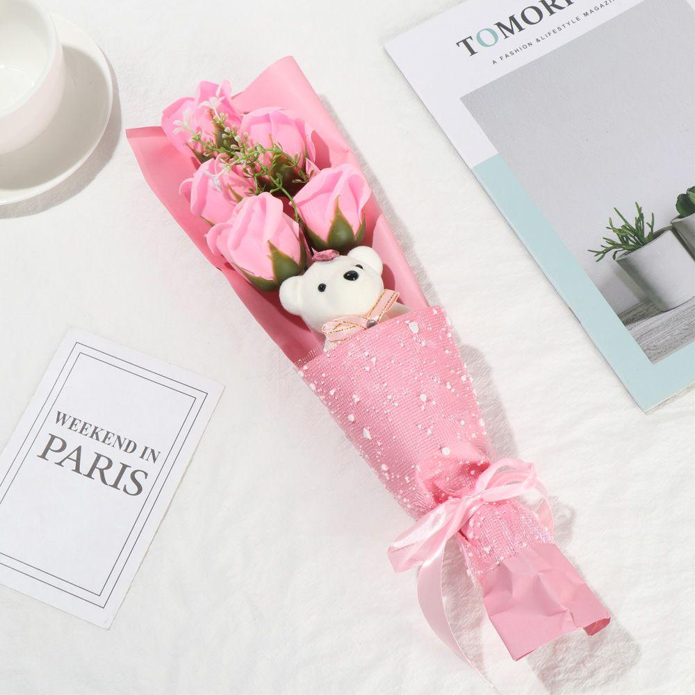 KUNHEV Xà Phòng Tắm Hương Hoa Mẫu Đơn Hoạt Hình Lãng Mạn Trang Trí Nhà Cửa / Tiệc Cưới