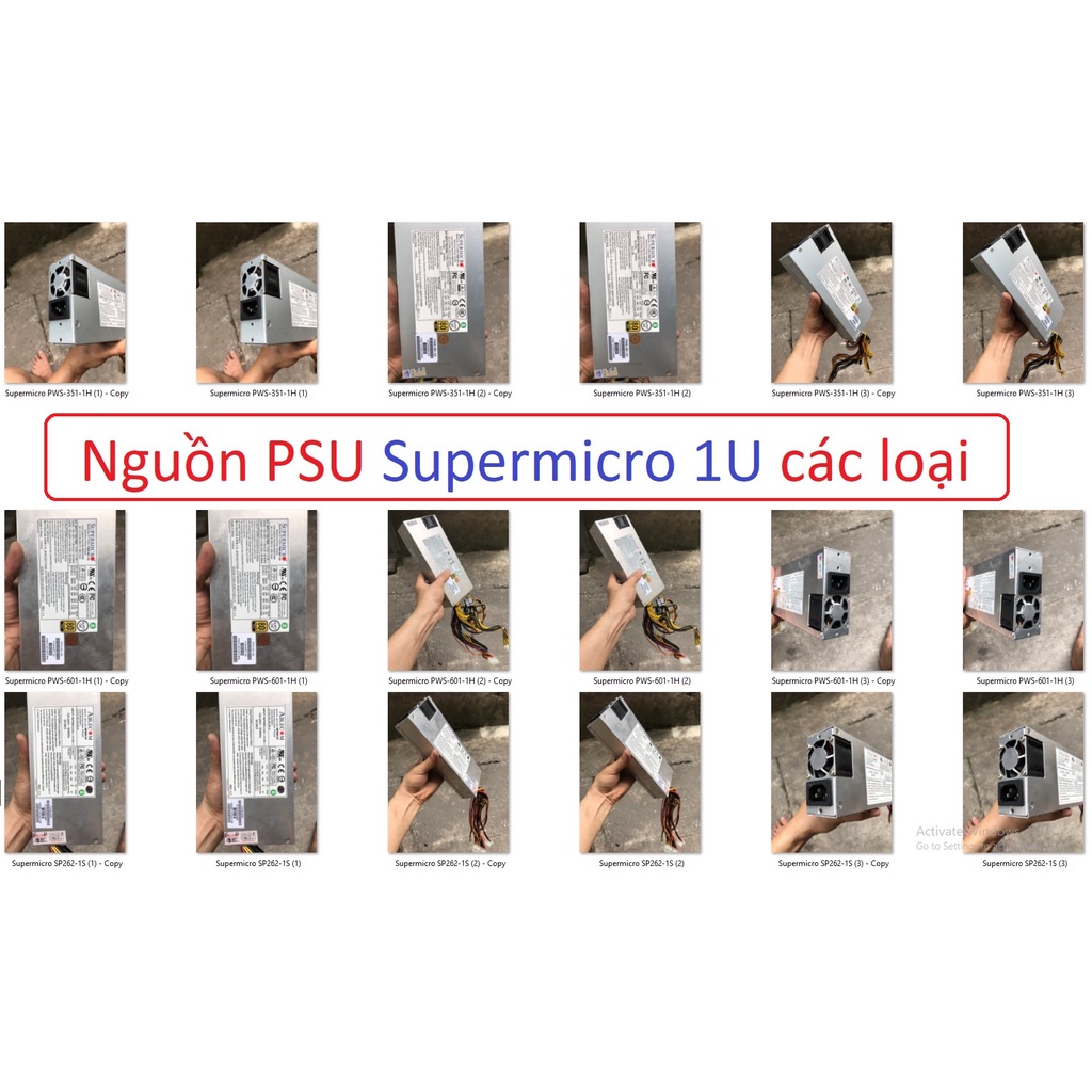 nguồn máy tính PSU đồng bộ server ITX 1U Supermicro PWS 351 601 1H SP262 1S 350w 680w 600w 260w power supply Unit all